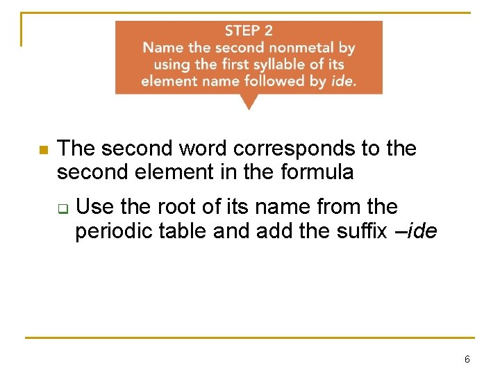 n The second word corresponds to the second element in the formula q Use n The second word corresponds to the second element in the formula q Use