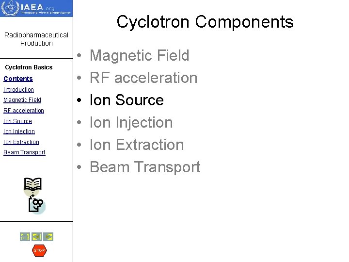 Cyclotron Components Radiopharmaceutical Production Cyclotron Basics Contents Introduction Magnetic Field RF acceleration Ion Source