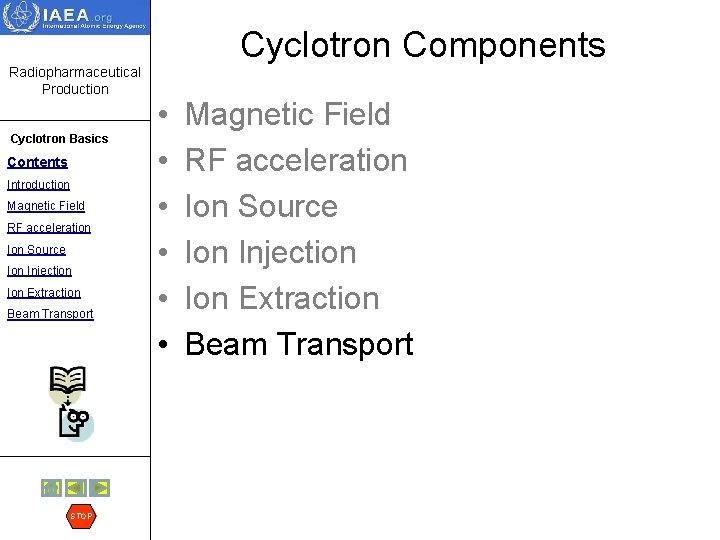 Cyclotron Components Radiopharmaceutical Production Cyclotron Basics Contents Introduction Magnetic Field RF acceleration Ion Source