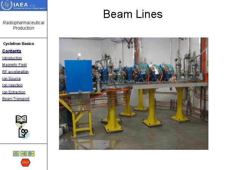 Beam Lines Radiopharmaceutical Production Cyclotron Basics Contents Introduction Magnetic Field RF acceleration Ion Source