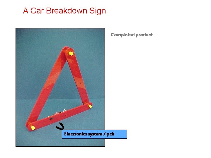 A Car Breakdown Sign Completed product Electronics system / pcb 