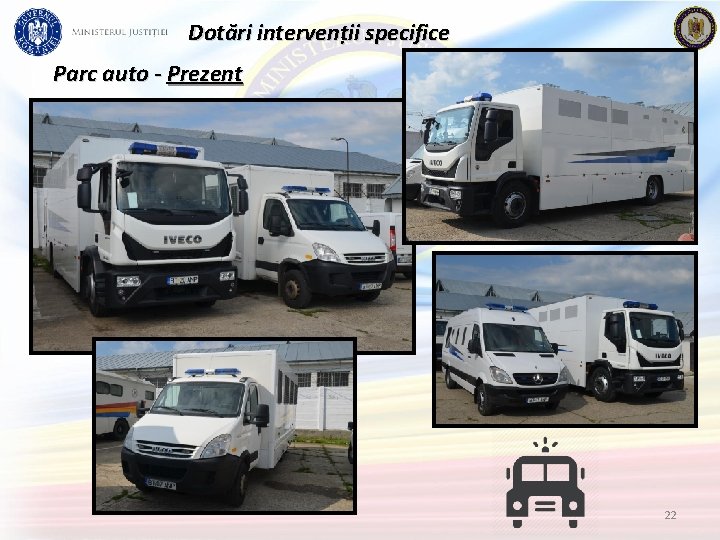 Dotări intervenții specifice Parc auto - Prezent 22 