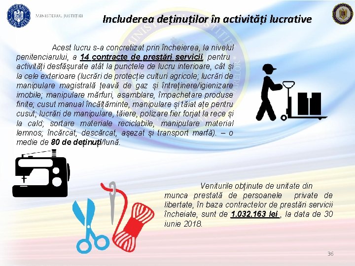 Includerea deținuților în activități lucrative Acest lucru s-a concretizat prin încheierea, la nivelul penitenciarului,