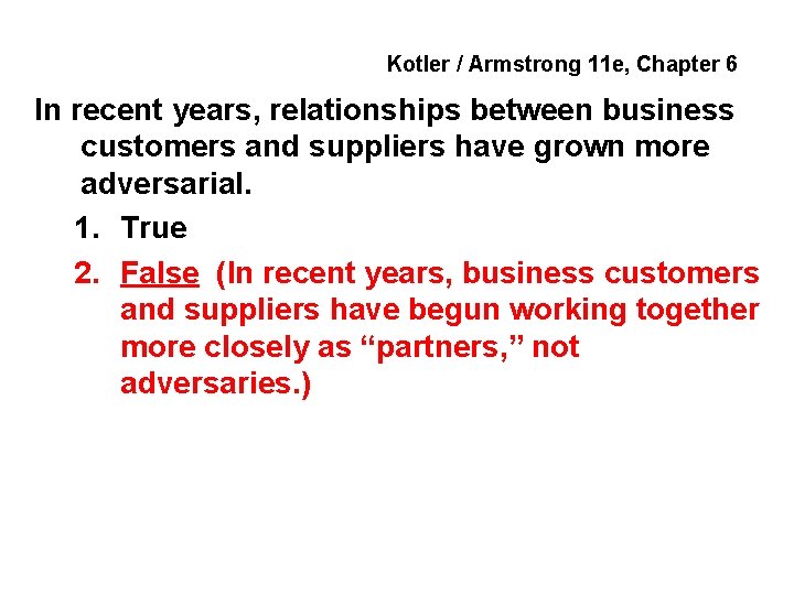 Kotler Armstrong 11 e Chapter 6 Business buyer