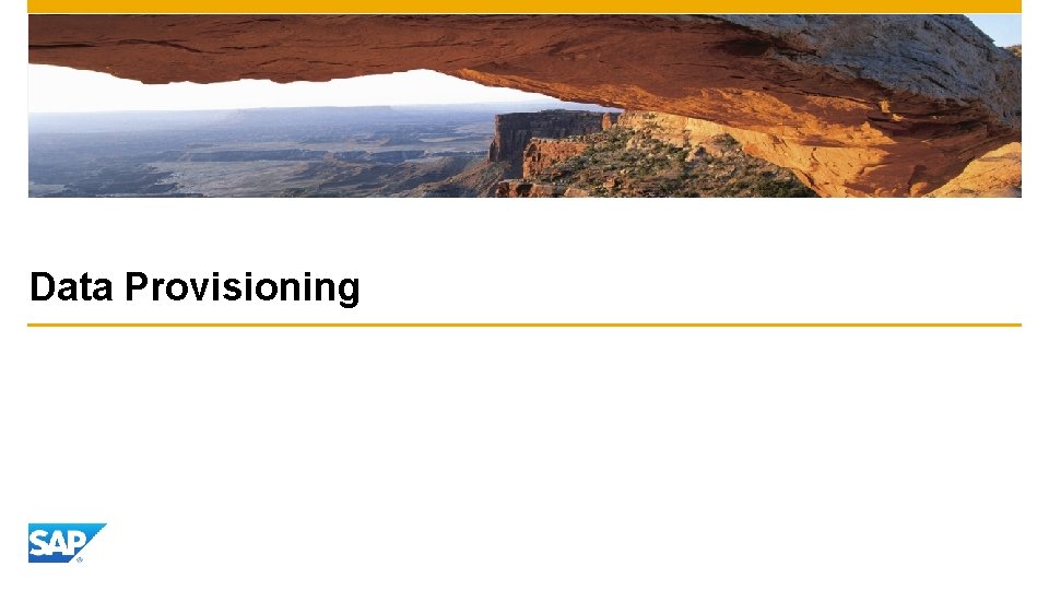 Data Provisioning 