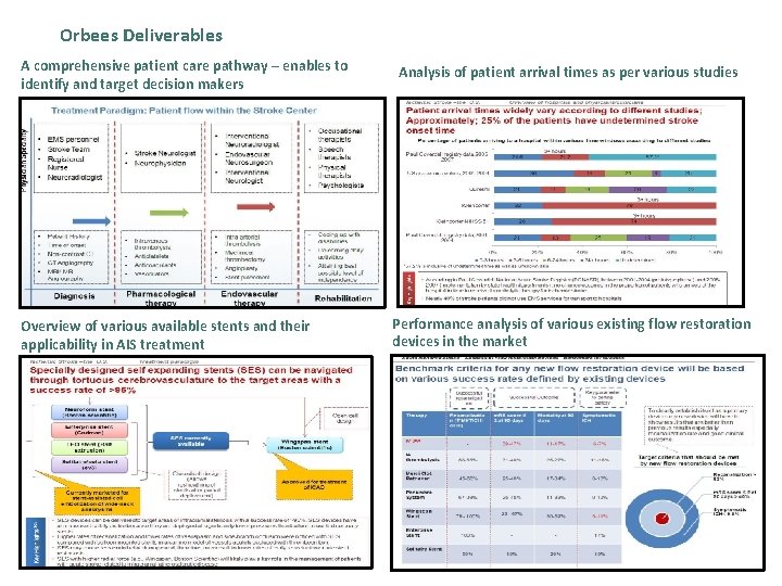 Orbees Deliverables A comprehensive patient care pathway – enables to identify and target decision