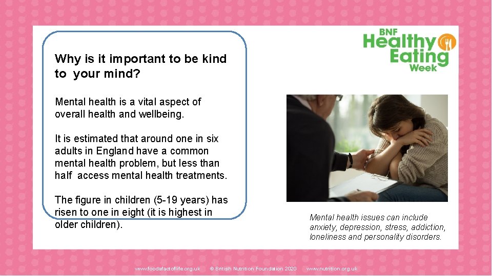 Why is it important to be kind to your mind? Mental health is a