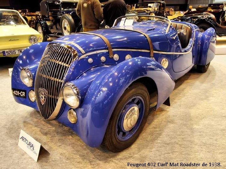 Peugeot 402 Darl' Mat Roadster de 1938. 