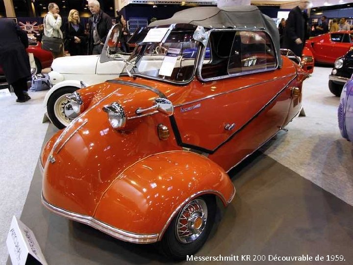 Messerschmitt KR 200 Découvrable de 1959. 