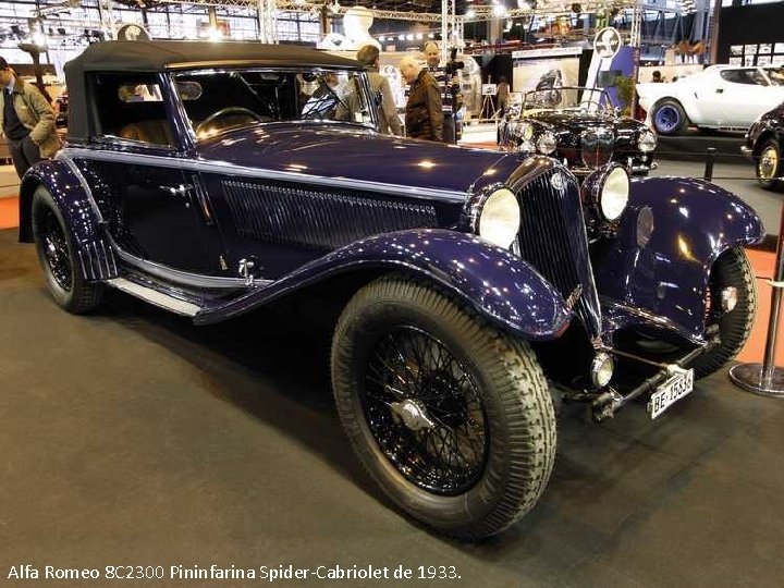 Alfa Romeo 8 C 2300 Pininfarina Spider-Cabriolet de 1933. 