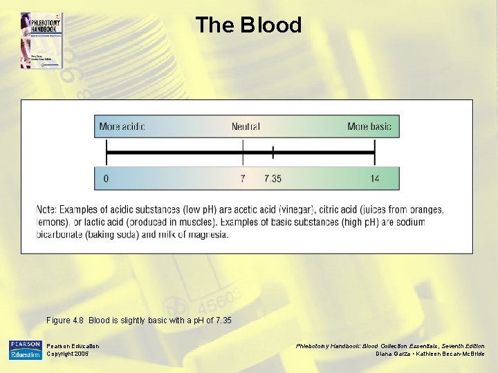 The Blood Figure 4. 8 Blood is slightly basic with a p. H of