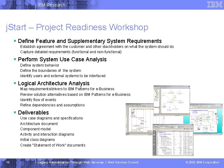 IBM Research j. Start – Project Readiness Workshop § Define Feature and Supplementary System