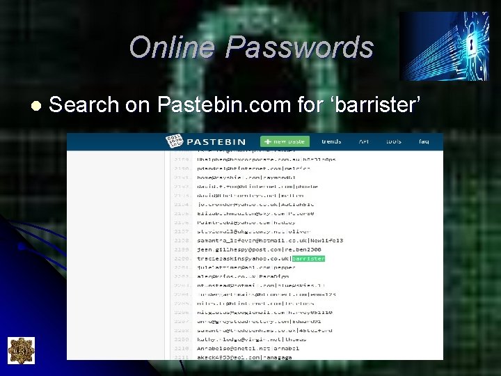 Online Passwords l Search on Pastebin. com for ‘barrister’ Online Passwords l Search on Pastebin. com for ‘barrister’