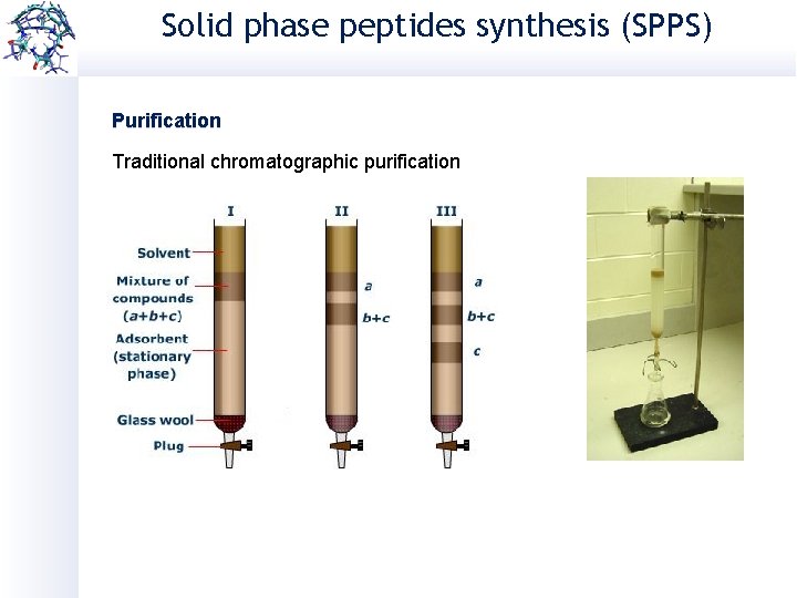 Solid phase peptides synthesis (SPPS) Purification Traditional chromatographic purification 