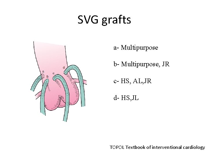 SVG grafts a- Multipurpose b- Multipurpose, JR c- HS, AL, JR d- HS, JL