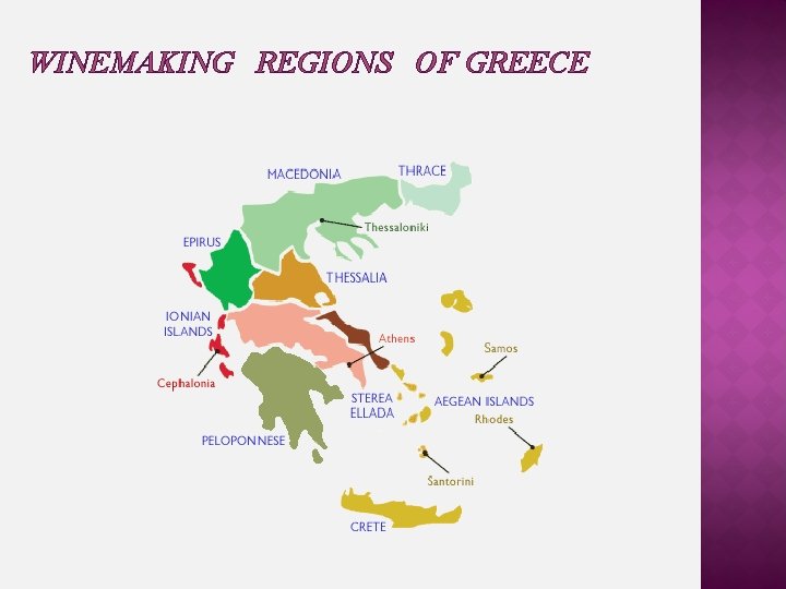 WINEMAKING REGIONS OF GREECE 