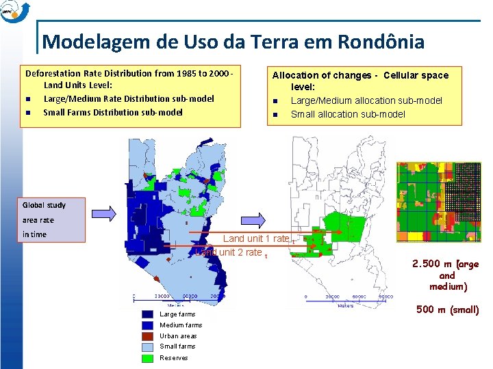 Modelagem de Uso da Terra em Rondônia Deforestation Rate Distribution from 1985 to 2000