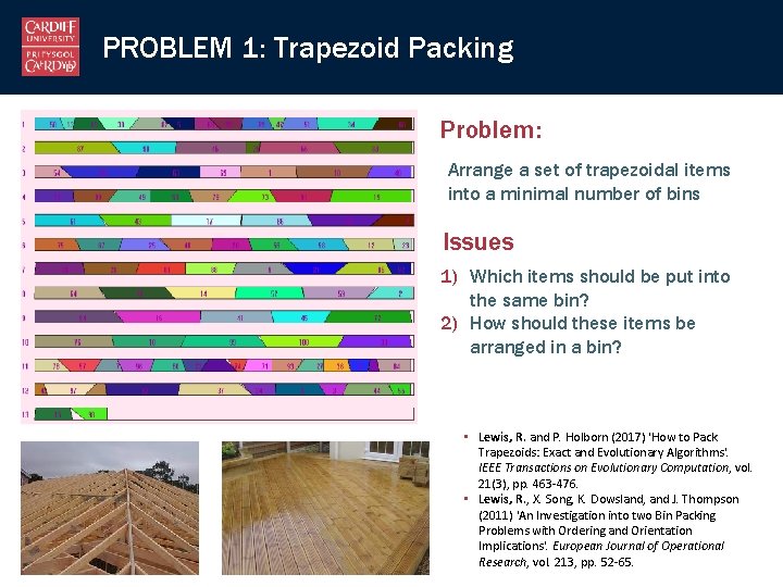 PROBLEM 1: Trapezoid Packing Problem: Arrange a set of trapezoidal items into a minimal