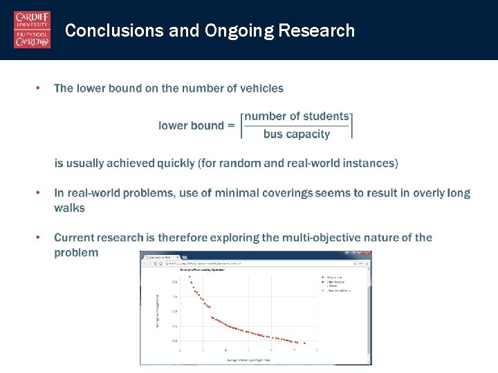 Conclusions and Ongoing Research 