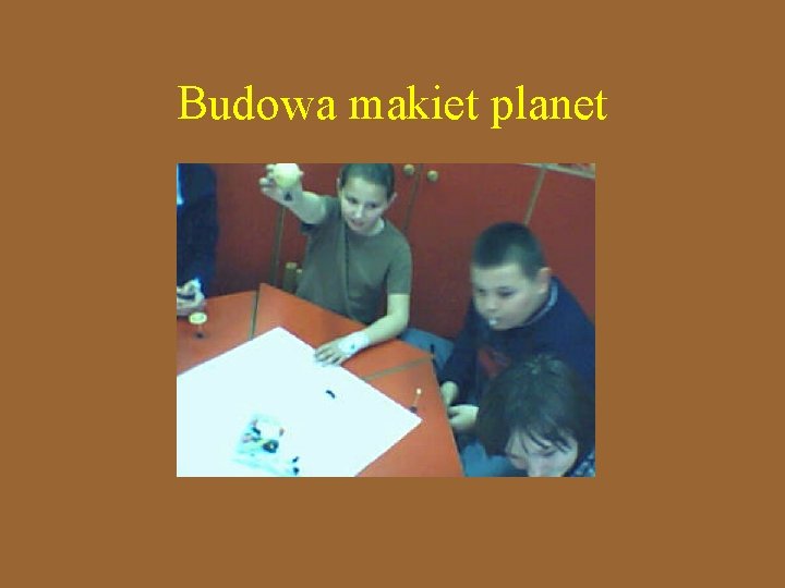 Budowa makiet planet 