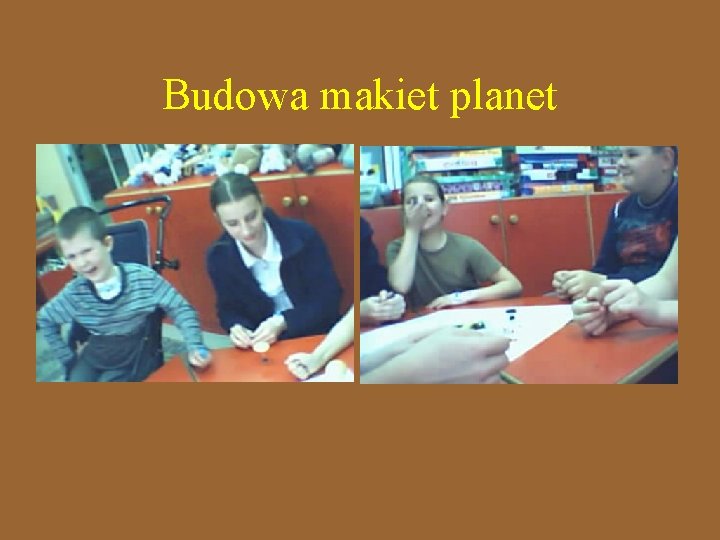 Budowa makiet planet 