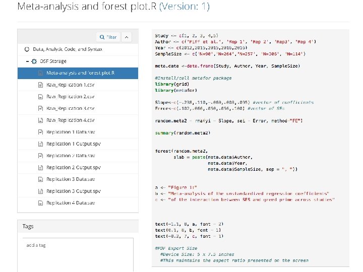 Sharing Analytic Code 