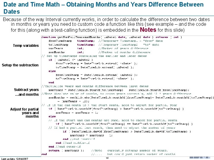 Date and Time Math – Obtaining Months and Years Difference Between Dates Because of