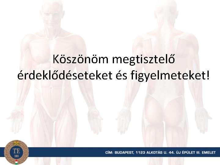 Köszönöm megtisztelő érdeklődéseteket és figyelmeteket! 