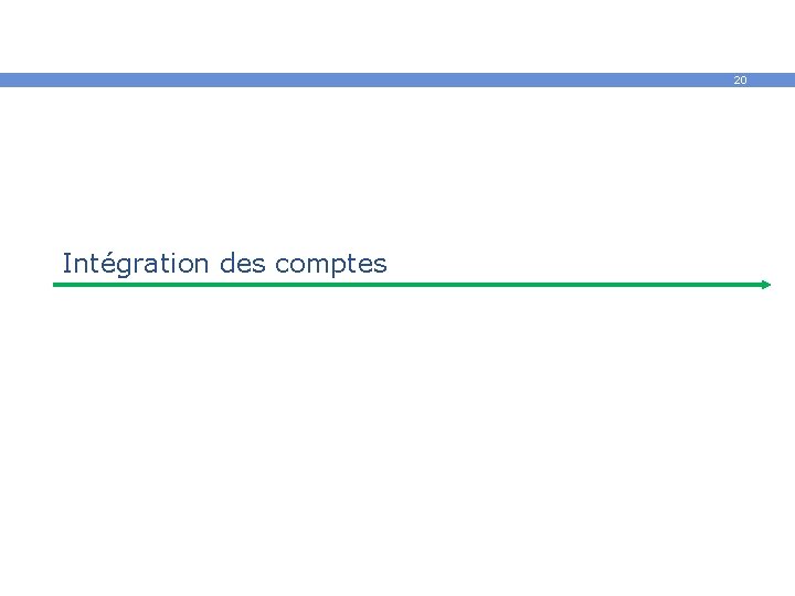 20 Intégration des comptes 