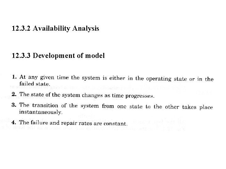 12. 3. 2 Availability Analysis 12. 3. 3 Development of model 