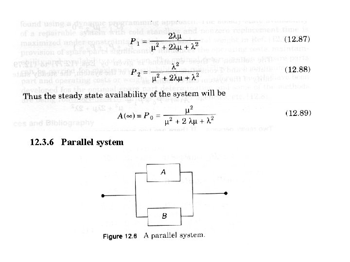 12. 3. 6 Parallel system 