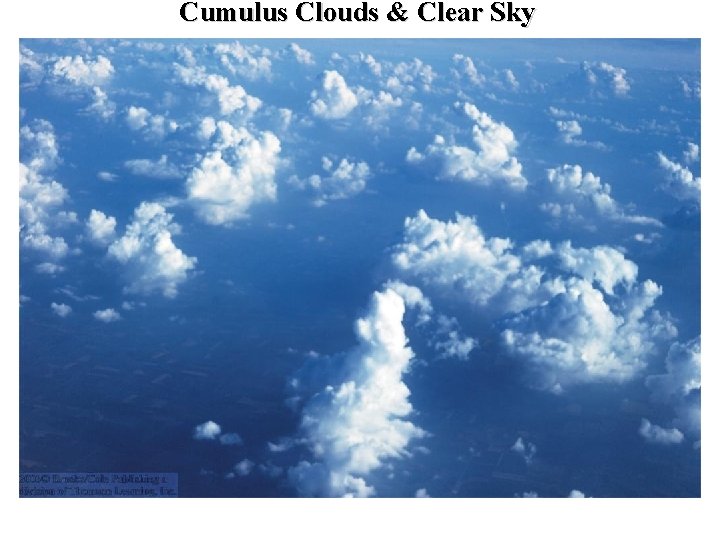 Cumulus Clouds & Clear Sky 