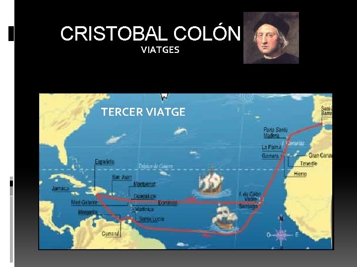 CRISTOBAL COLÓN VIATGES TERCER VIATGE 