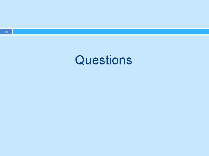 17 Questions 