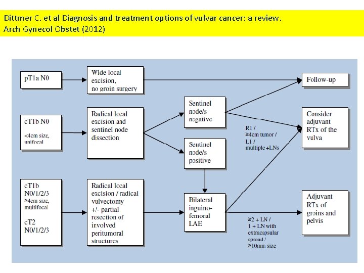 Dittmer C. et al Diagnosis and treatment options of vulvar cancer: a review. Arch