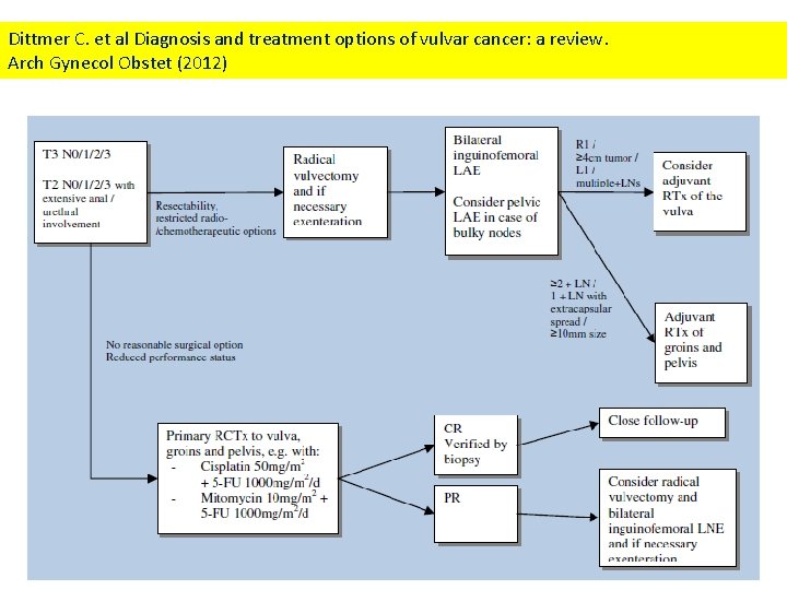 Dittmer C. et al Diagnosis and treatment options of vulvar cancer: a review. Arch