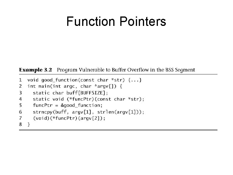 Function Pointers 