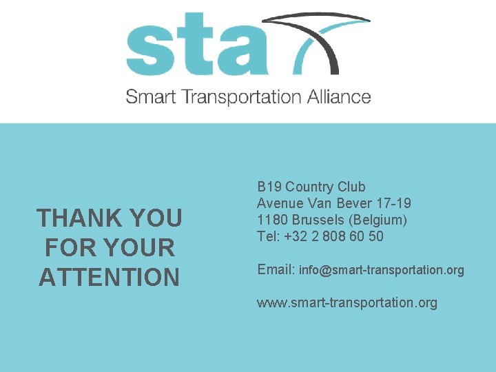 THANK YOU FOR YOUR ATTENTION B 19 Country Club Avenue Van Bever 17 -19