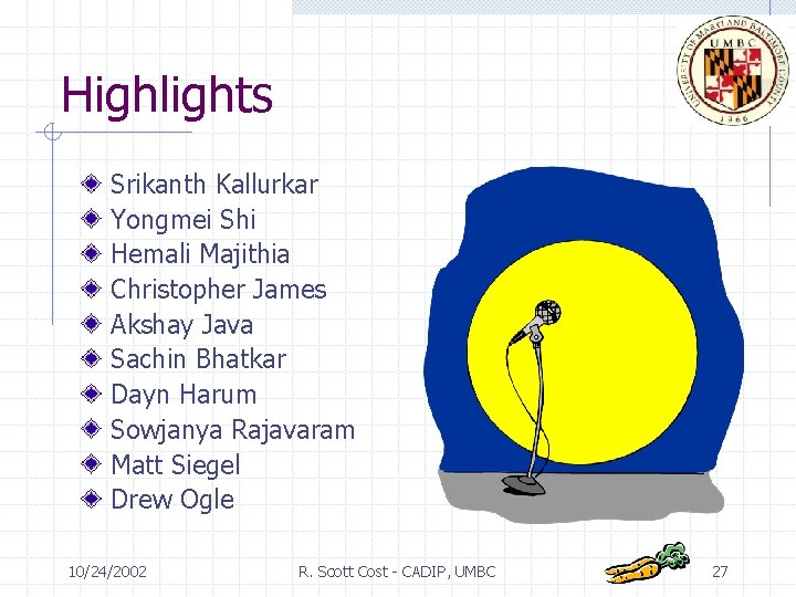 Highlights Srikanth Kallurkar Yongmei Shi Hemali Majithia Christopher James Akshay Java Sachin Bhatkar Dayn