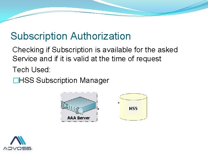 Subscription Authorization Checking if Subscription is available for the asked Service and if it