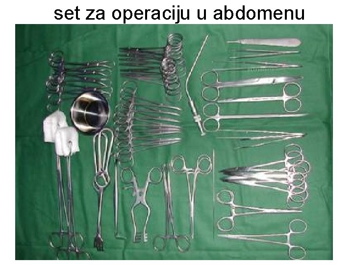 set za operaciju u abdomenu 