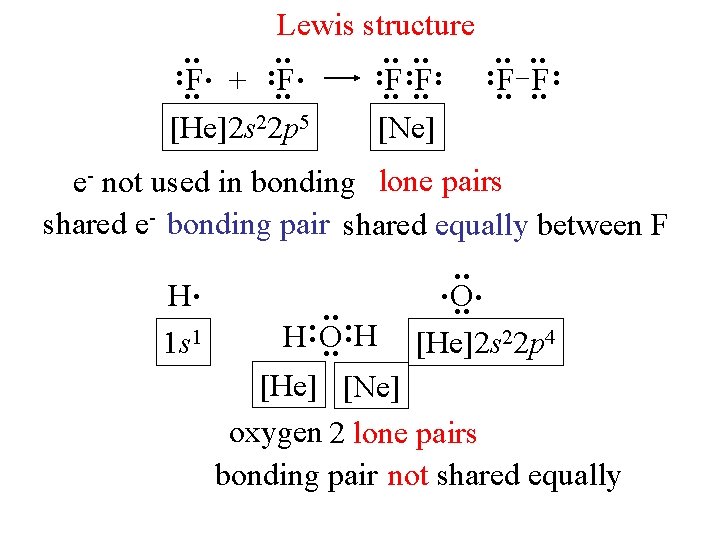 : : : : Lewis structure : F. + : F: F. . :