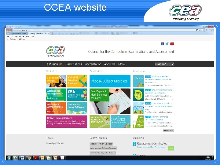 CCEA website 