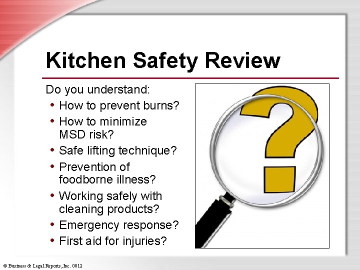 Kitchen Safety Review Do you understand: • How to prevent burns? • How to