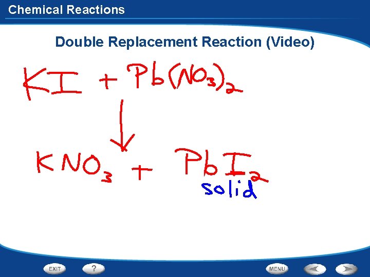 Chemical Reactions Double Replacement Reaction (Video) 