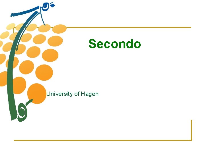 Secondo University of Hagen 