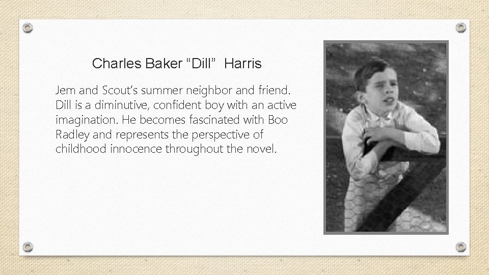 To Kill a Mockingbird Major Characters Jean Louise