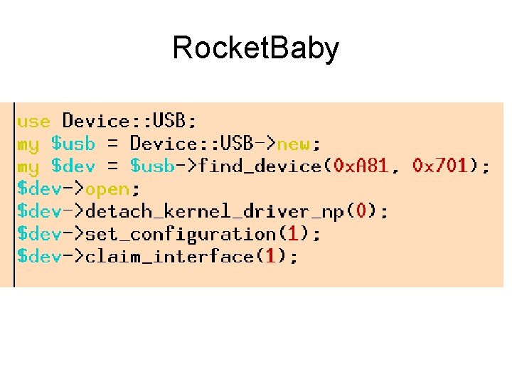 Rocket. Baby 