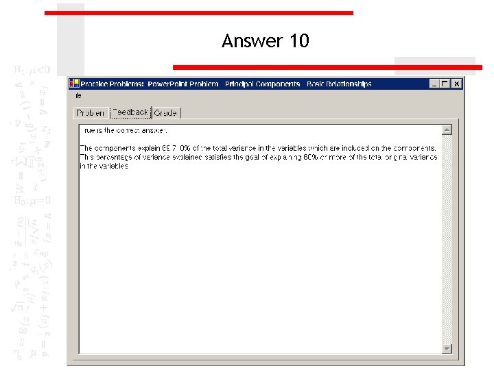 Answer 10 Answer 10