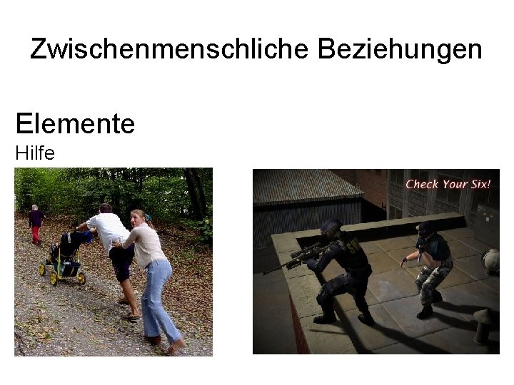 Zwischenmenschliche Beziehungen Elemente Hilfe 